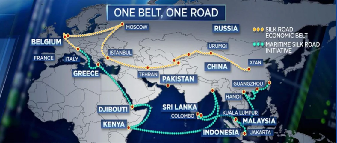 The Belt and Road Initiative — original Euroasia image 1
